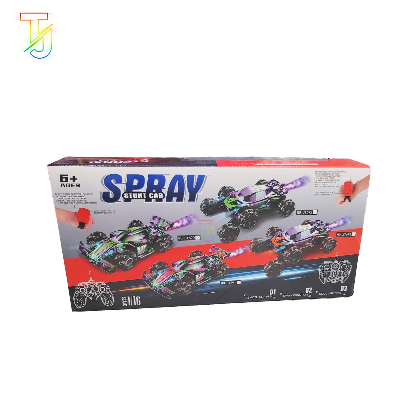 Remote Control Spray Stunt Car – 360° Spin, Drift & Gesture Control