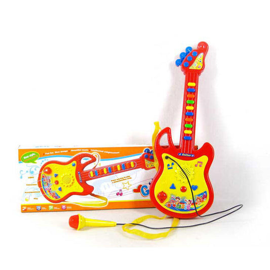 Kids Electric Guitar Toy with Microphone – Musical Fun for Boys & Girls
