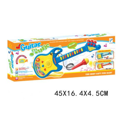 Kids Electric Guitar Toy with Microphone – Musical Fun for Boys & Girls