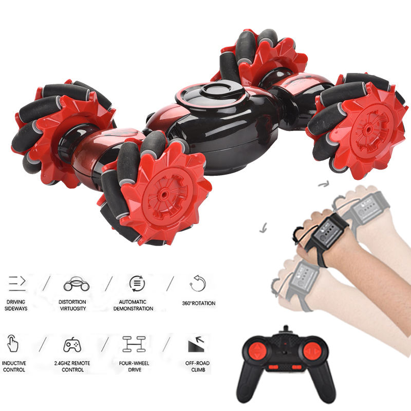 2.4GHz 4WD Gesture Sensor RC Stunt Car – Twist, Drift & Flip in Style!