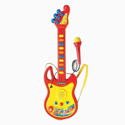 Kids Electric Guitar Toy with Microphone – Musical Fun for Boys & Girls