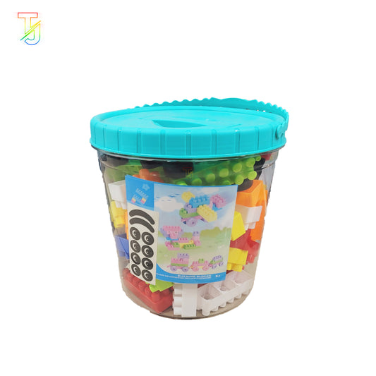 Colorful Building Blocks Set for Kids – Creative Construction Toy Bucket