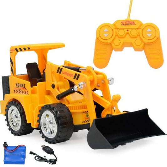 Electric Remote Control Bulldozer – 5 Channel Engineering Toy for Kids